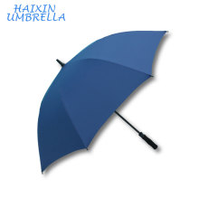 Blue Promotional Top Qualität Windproof 30 &quot;große automatische offene lange Welle Werbung Golf Regenschirm Luxus Custom Logo gedruckt